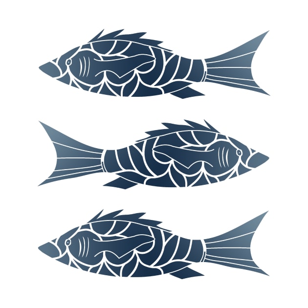 Gradient Ocean Fish by i2studio