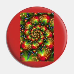 Christmas Abstract Spiral Pin