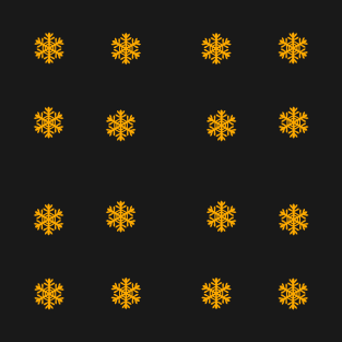 16 Golden Snowflakes T-Shirt