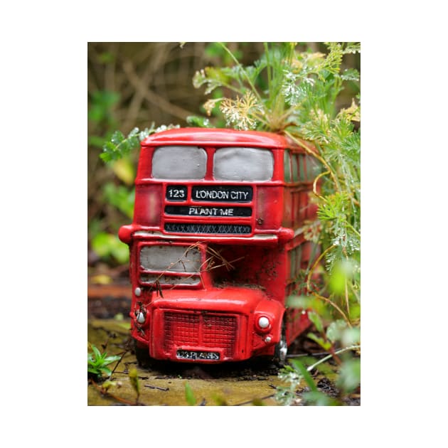 Flower pot in shape of London city bus by fantastic-designs