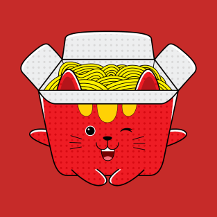 Cute Cat Spaghetti T-Shirt