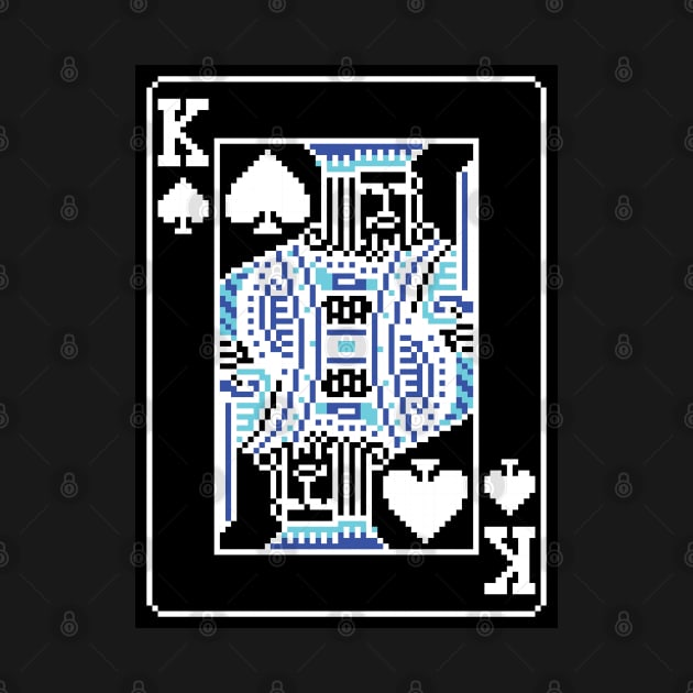 King of Spades Pixel Art Bright Negative Mode by inotyler