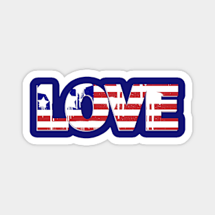 Love USA Magnet