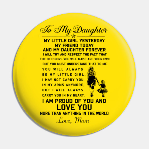 Daughter Gifts From Mom Birthday Gift Ideas Mom To Daughter Birthday Gift Ideas Pin Teepublic