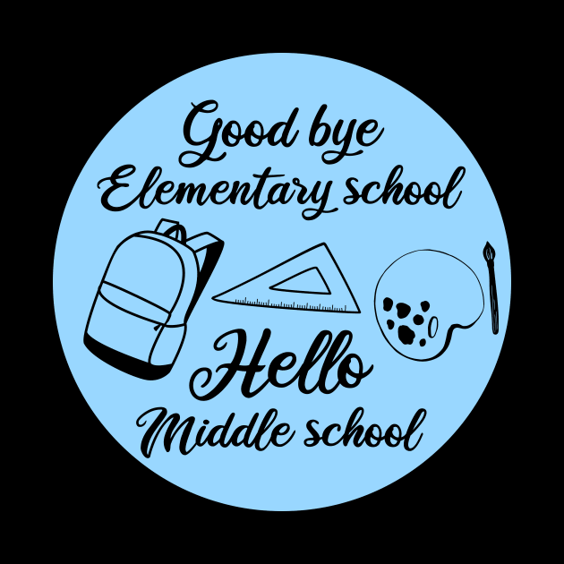 Hello Middle School Graduation Elementary School by GoranDesign