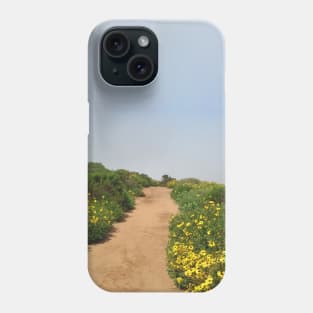 Morning Walk Through Flower Field in San Diego Phone Case