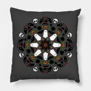 Halloween Mandala Pillow