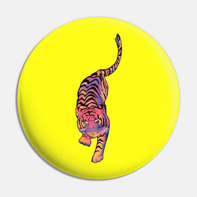 RAINBOW TIGER Pin by Nefer Arte
