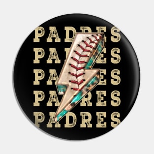 Aesthetic Design Padres Gifts Vintage Styles Baseball Pin