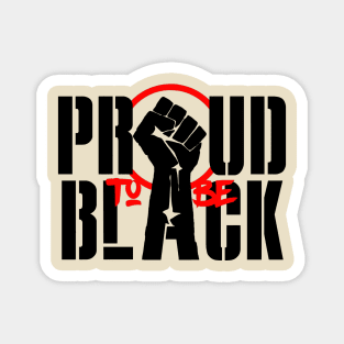 Black pride Magnet