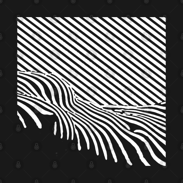 Modern Art Stripes (white) by Leon Loveless