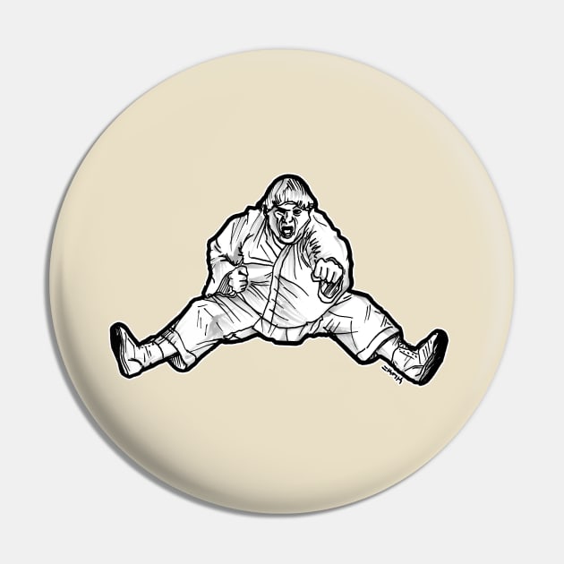 Beverly Hills Martial Artist Pin by sketchnkustom