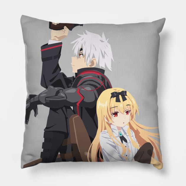 Arifureta From Commonplace to World's Strongest - Hajime & Yue Pillow by Dokey4Artist