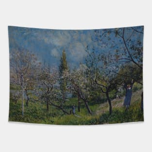 Orchard in Spring, by Alfred Sisley Tapestry