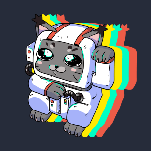 Space Lucky Cat T-Shirt