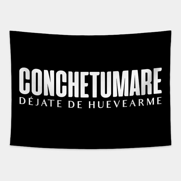 Conchetumare Chilean Saying Tapestry by zap