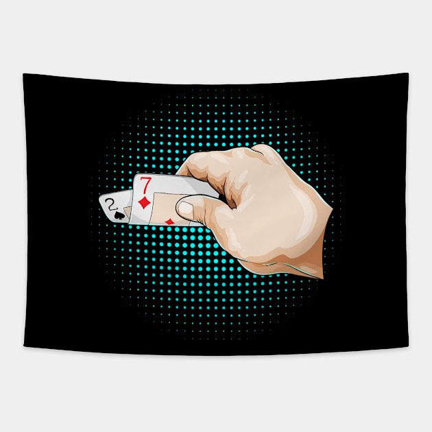 Bad Hand at Poker Tapestry by Markus Schnabel