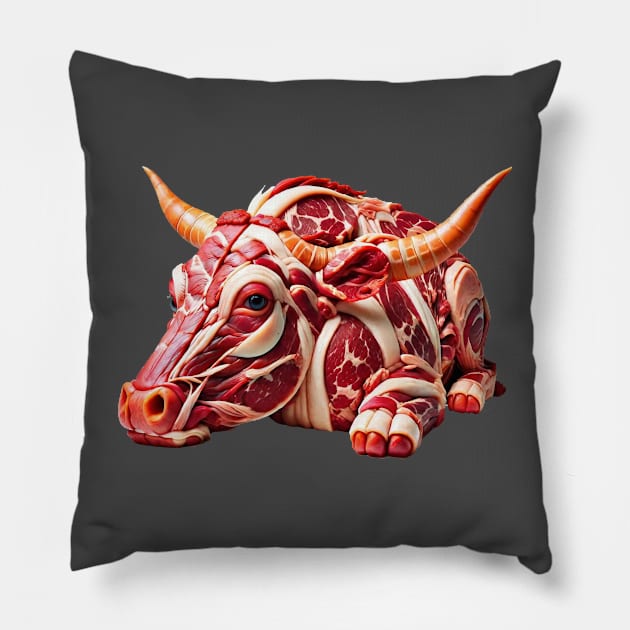 Carnivore Plant Based Food Pillow by FurryBallBunny