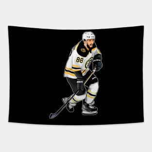 David Partsnak #88 Skates Puck Tapestry