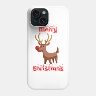 Red Nosed reindeer Phone Case