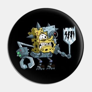 cyborg Sponge bob Pin