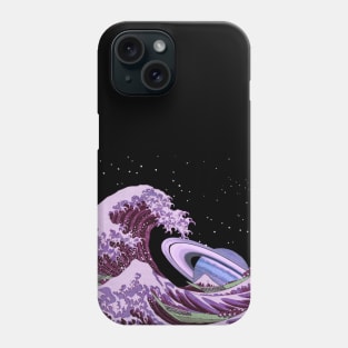 The Great Space Wave - Space Aesthetic, Retro Futurism, Sci Fi Phone Case