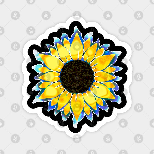 Sunflower for Ukraine Magnet by Anastasiya Malakhova