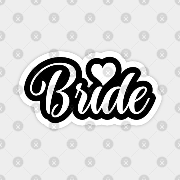 Bride Wedding Marriage Groom Magnet by TShirtHook