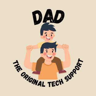 Tech-Savvy Dad: Guiding the Future Generation - Light Colors T-Shirt