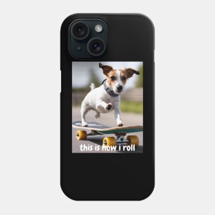 Skater Jack Russell Phone Case