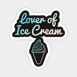 Lover of Ice Cream Pastel Magnet