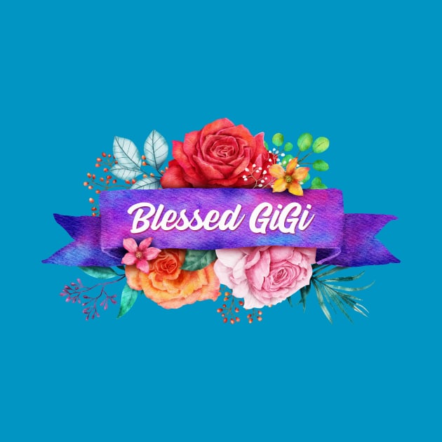 Blessed GiGi Floral Design with Watercolor Roses by g14u