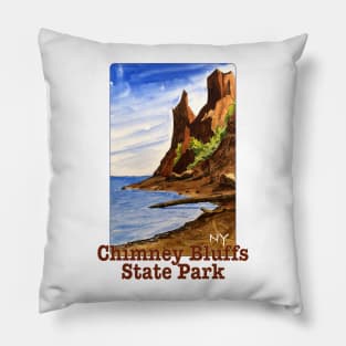 Chimney Bluffs State Park, New York Pillow