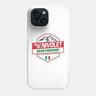 Colle Del Nivolet Cycling Italy Phone Case