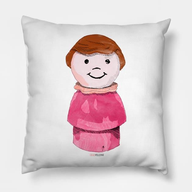 a littlegirl named LEA Pillow by labeletterose