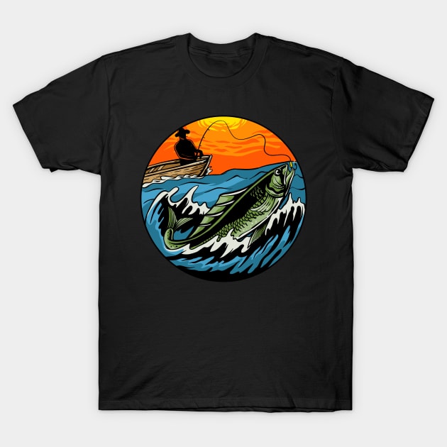 Sunset Fishing T-Shirt