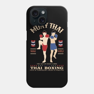 Vintage Muay Thai The Art of Eight Limbs Phone Case