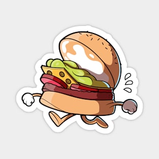 Running Burger! Magnet