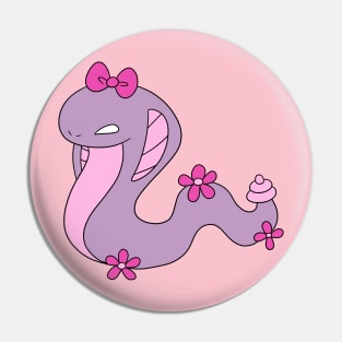 Flowery Rattle Snake Pin