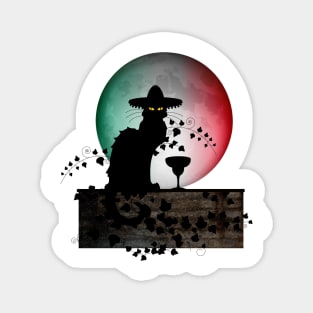 Cinco de Mayo Chat Noir Magnet