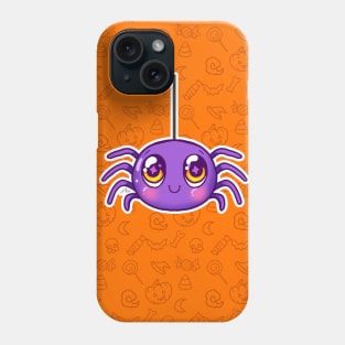 Cute little monster spider pattern Phone Case