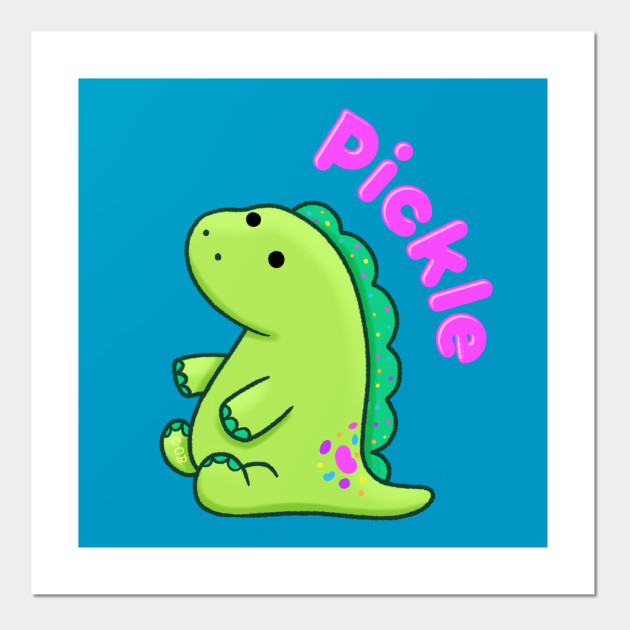 Cute Pickle Moriah Elizabeth Affiche Et Impression D Art Teepublic Fr