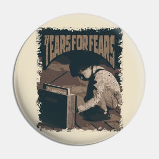 Tears for Fears Vintage Radio Pin