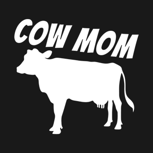 Cow mom simple cow design great gift for farm girl T-Shirt