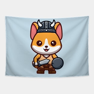 Corgi Viking Tapestry