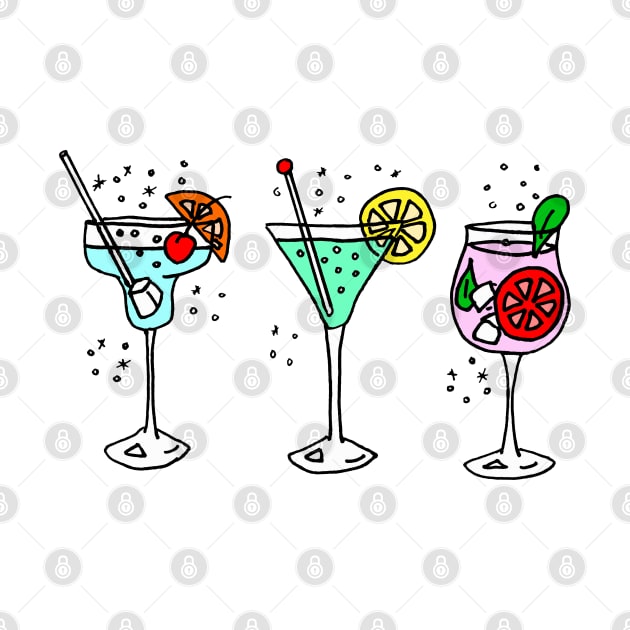 Three Cocktails by Michelle Le Grand