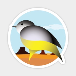 Cute garden birdie: Monument Valley Magnet