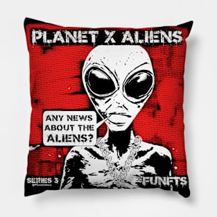 Cool 80's Retro Alien Sci Fi Pillow