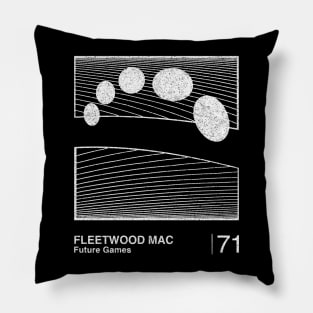 Fleetwood Mac / Minimalist Style Graphic Fan Artwork Design Pillow