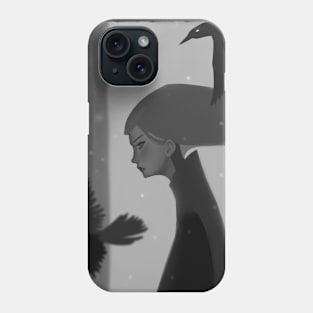 Snow crow Phone Case